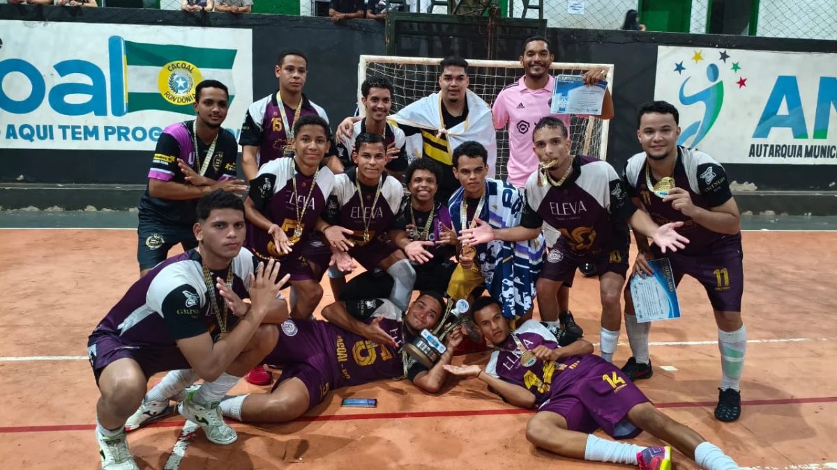 Equipe Vista Alegre/Cacoal Bananas é campeão do Municipal de Futsal Sub-20