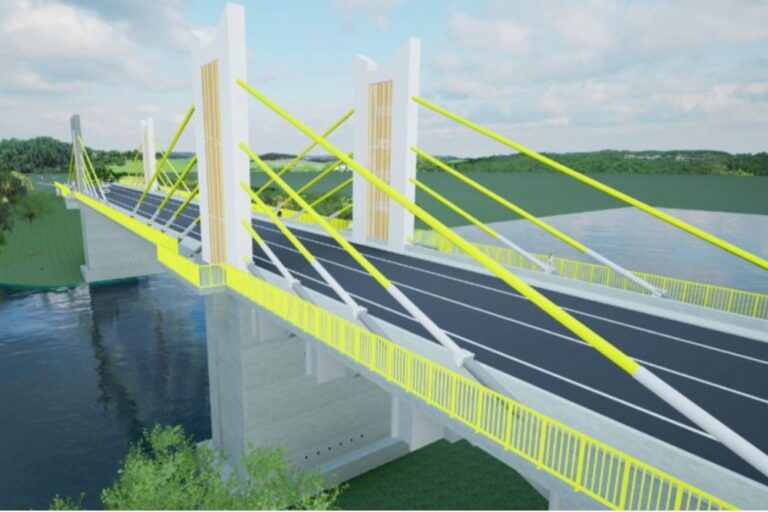 Projeto da nova ponte sobre o rio Candeias, em RO; obra deve ser entregue em seis meses, diz empresa