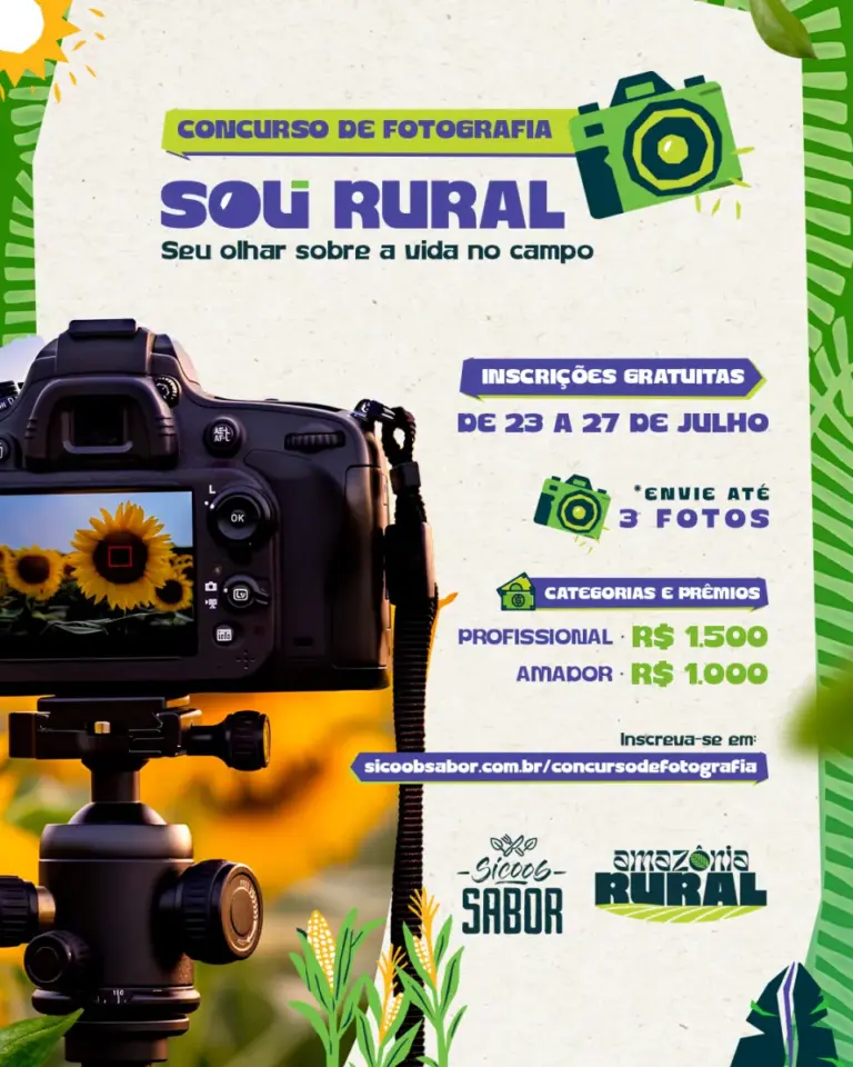 Sicoob Sabor promove concurso ‘Sou Rural’ que une fotógrafos profissionais e amadores na Sicoob Agroshow em Vilhena