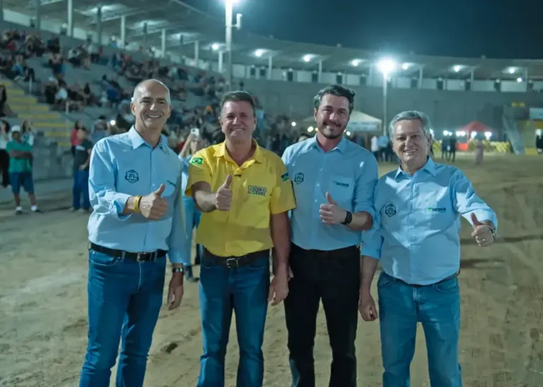 Deputado Luizinho Goebel destaca importância da Sicoob Agroshow 2025 no primeiro dia do evento em Vilhena