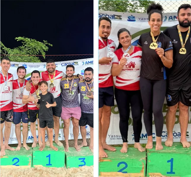 Jogos de Futvolei pelos Jogos Abertos de Cacoal proporcionam grandes partidas na AABB