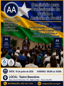 Seminário reúne profissionais da saúde e assistência social para debater alcoolismo e rede de apoio em Porto Velho