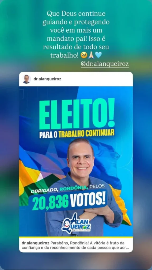 Equipe de Alan Queiroz em Vilhena comemora reeleição e destaca continuidade do trabalho